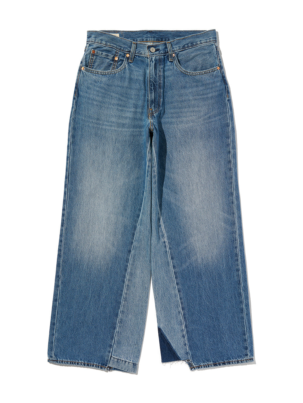 BAGGY WIDE LEG ジーンズ ミディアムインディゴ