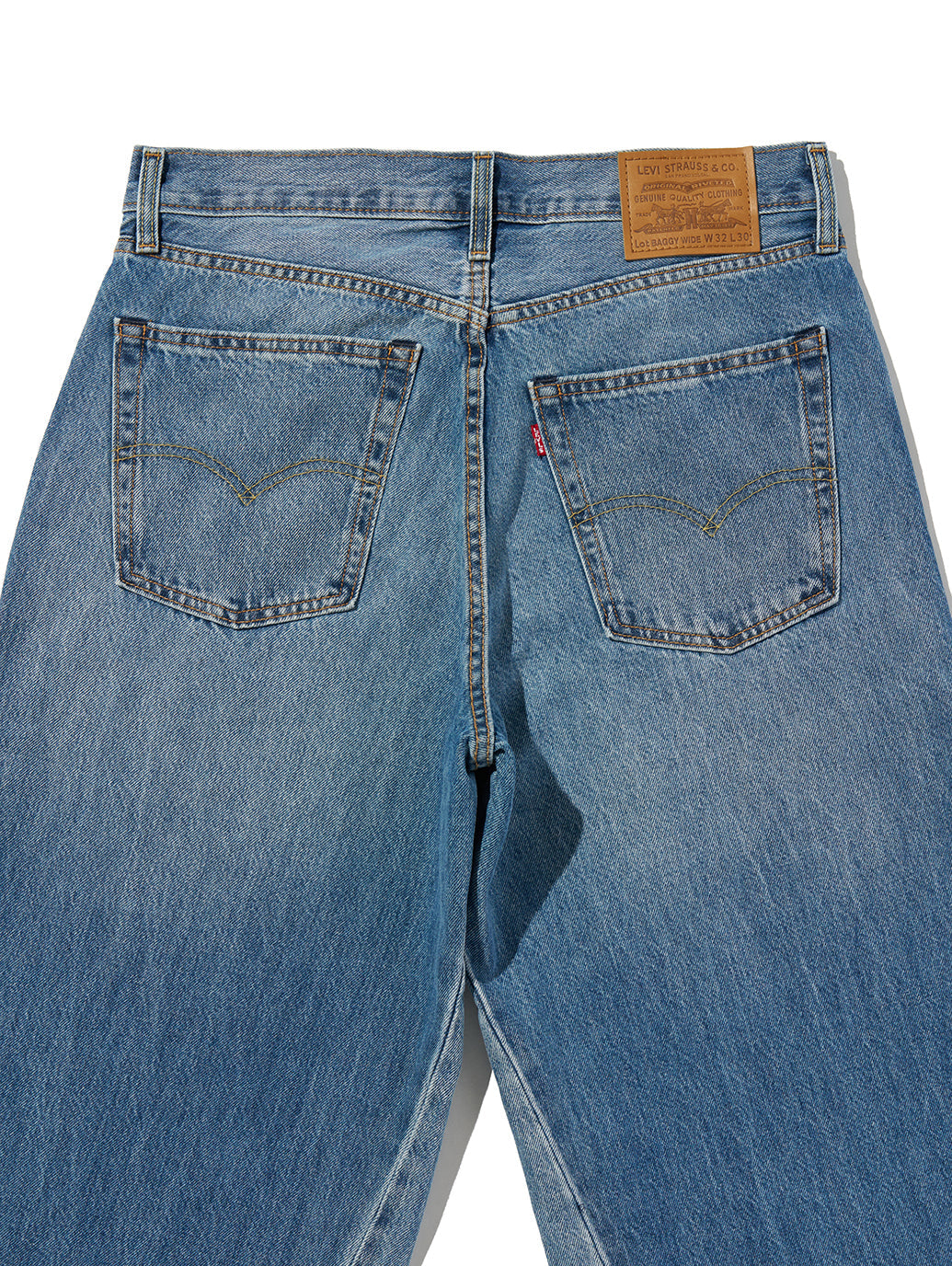 BAGGY WIDE LEG ジーンズ ミディアムインディゴ