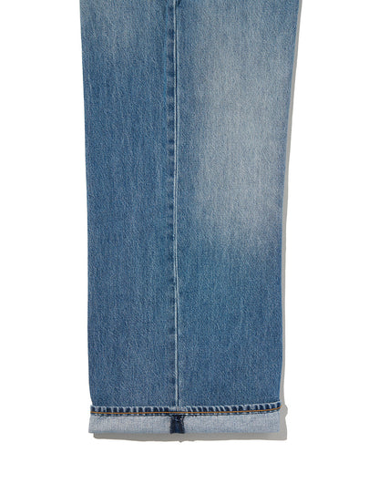 BAGGY WIDE LEG ジーンズ ミディアムインディゴ