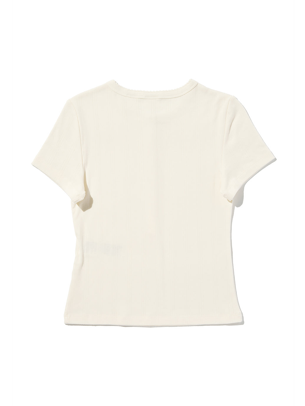 DRY GOODS ポインテール ショートスリーブ ヘンリーネックTシャツ