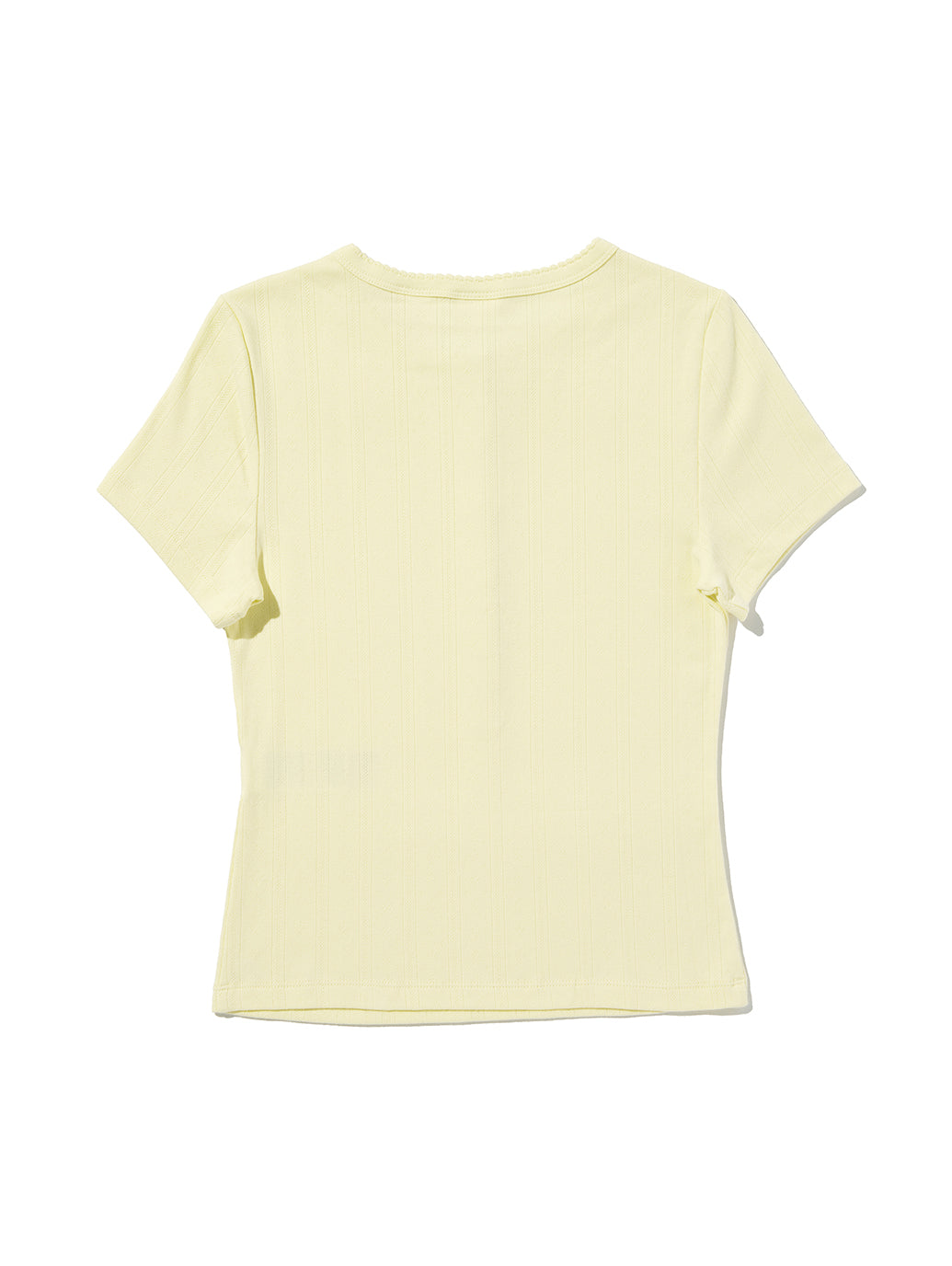 DRY GOODS ポインテール ショートスリーブ ヘンリーネックTシャツ