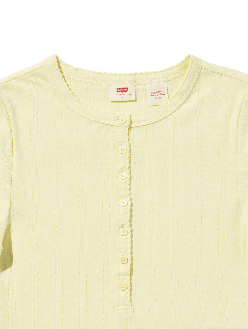 DRY GOODS ポインテール ショートスリーブ ヘンリーネックTシャツ