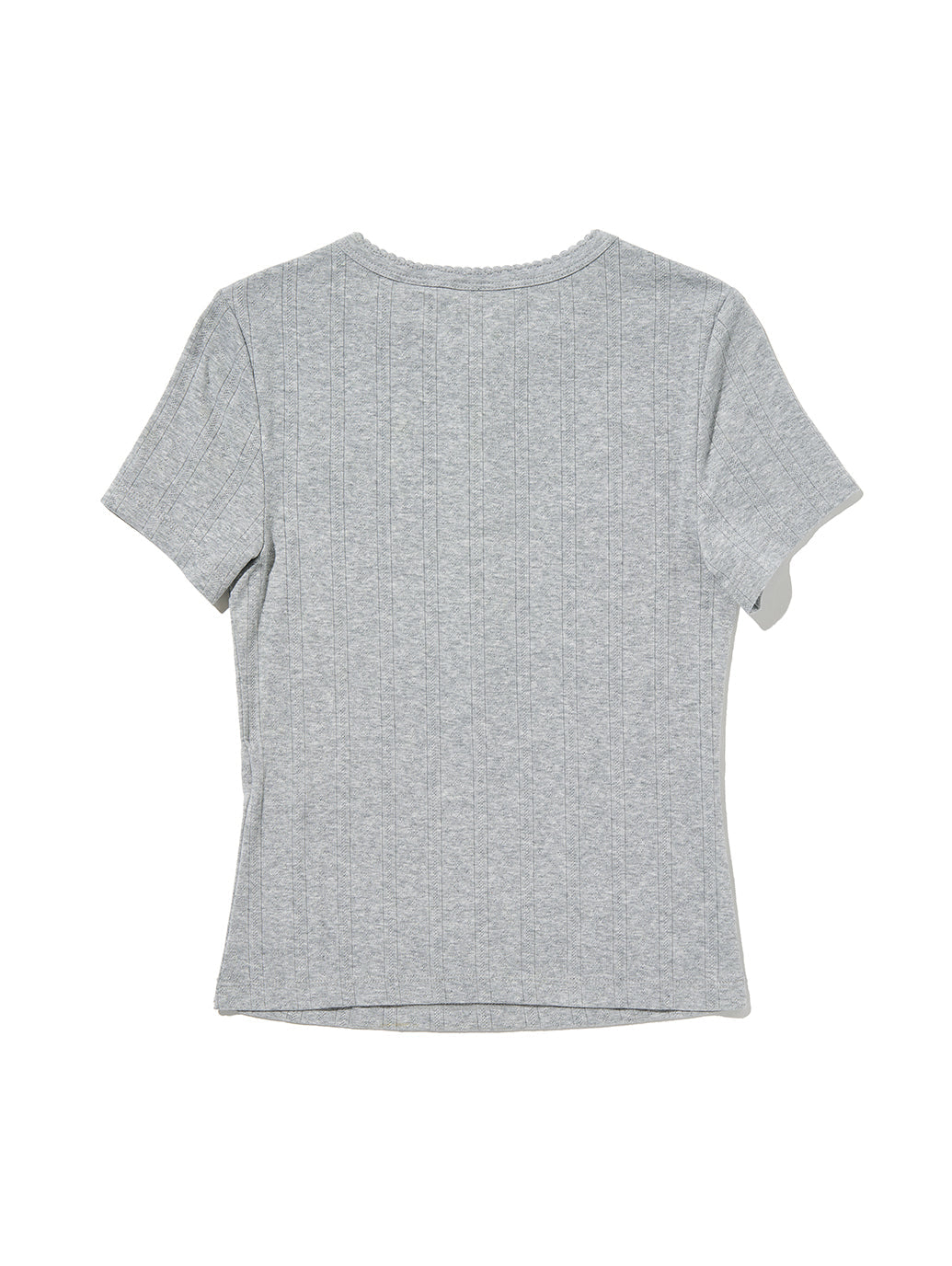 DRY GOODS ポインテール ショートスリーブ ヘンリーネックTシャツ