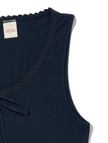 DRY GOODS ポインテールレース タンクトップ