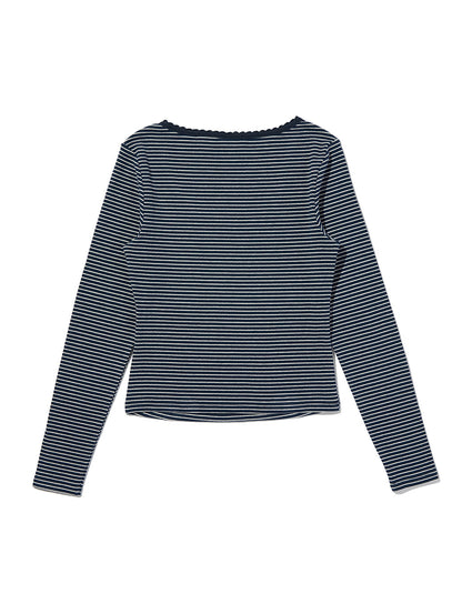 DRY GOODS ポインテールレース ロングスリーブ Tシャツ