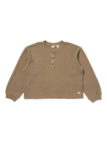 DRY GOODS リラックス ロングスリーブ ヘンリーTシャツ