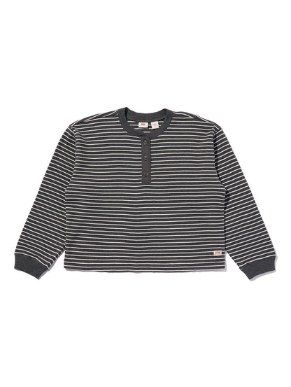 DRY GOODS リラックス ロングスリーブ ヘンリーTシャツ