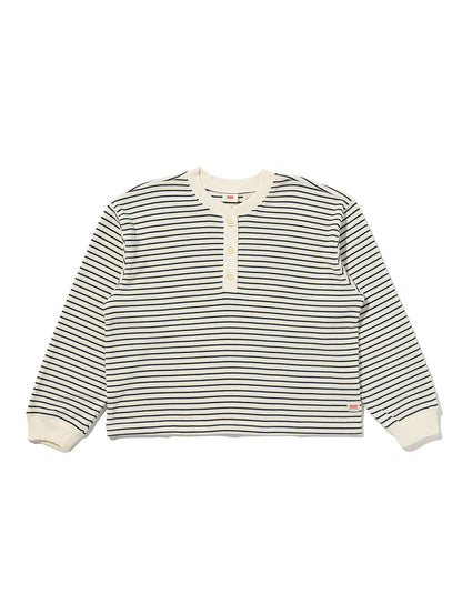 DRY GOODS リラックス ロングスリーブ ヘンリーTシャツ