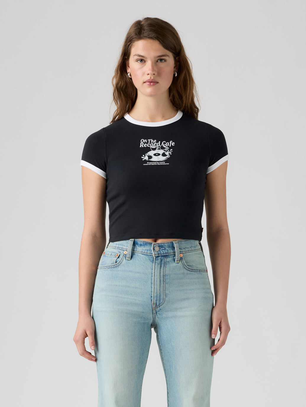 グラフィック エッセンシャル ベビーリンガーTシャツ