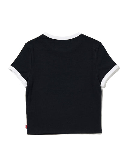 グラフィック エッセンシャル ベビーリンガーTシャツ