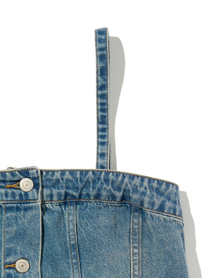 2WAY デニム ビスチェ