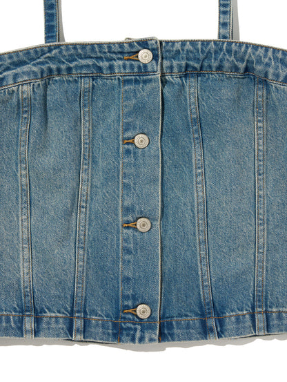 2WAY デニム ビスチェ