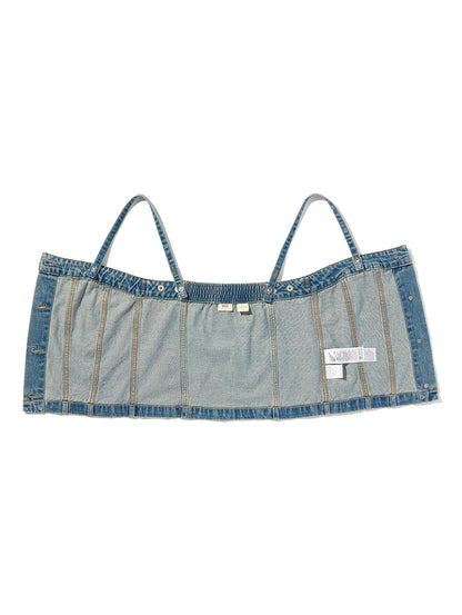 2WAY デニム ビスチェ
