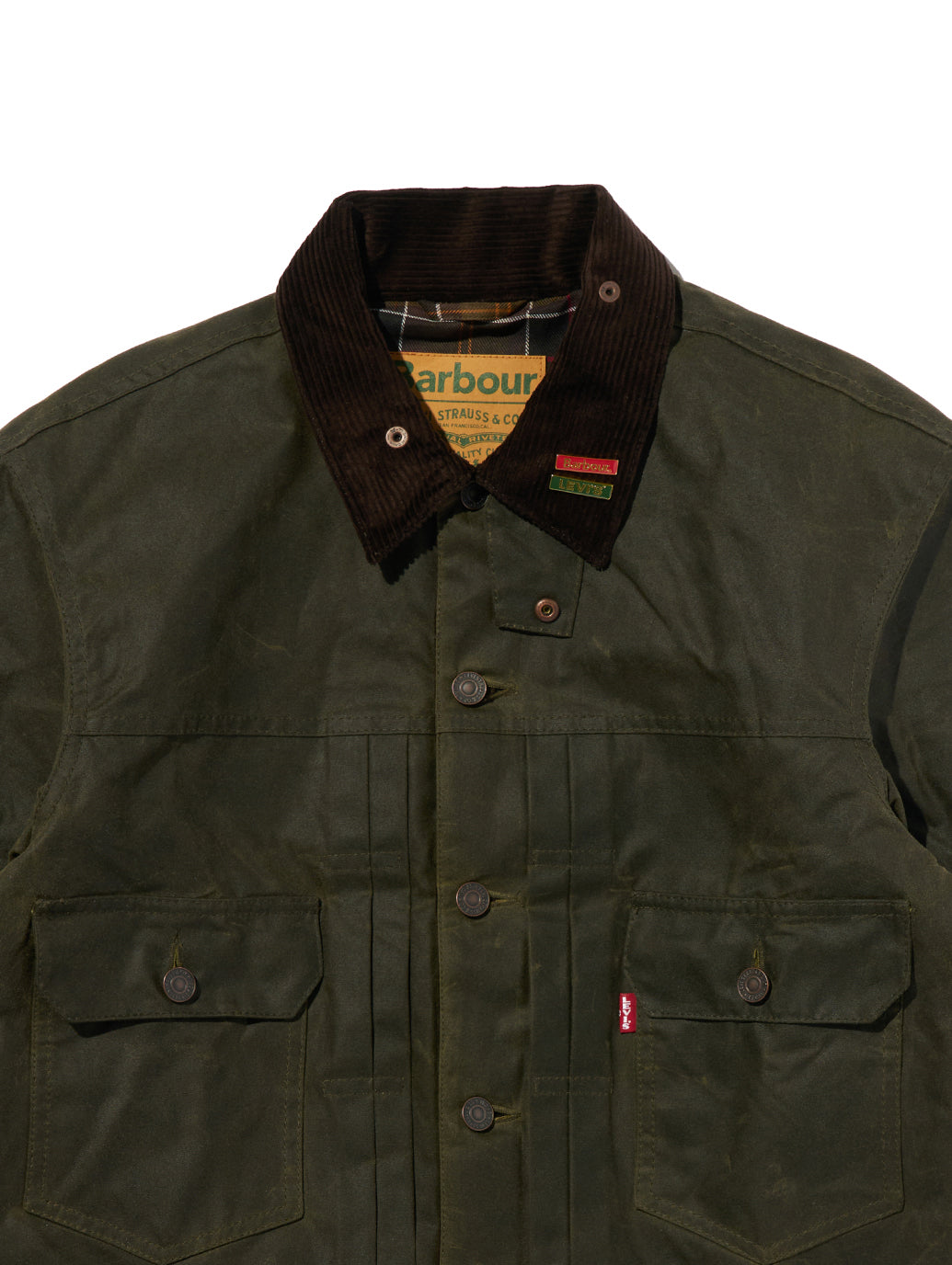 Levi's X Barbour Type II Waxed Jacket XL The Levi's x Barbour