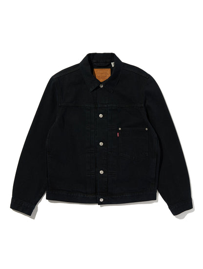 PREMIUM BLACK TYPE 1 TRUCKER JACKET