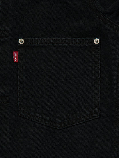 PREMIUM BLACK TYPE 1 TRUCKER JACKET