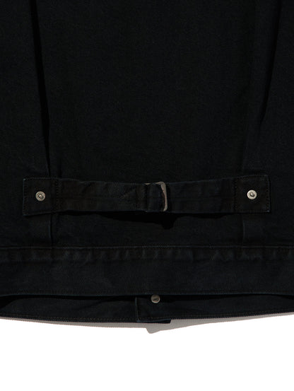 PREMIUM BLACK TYPE 1 TRUCKER JACKET