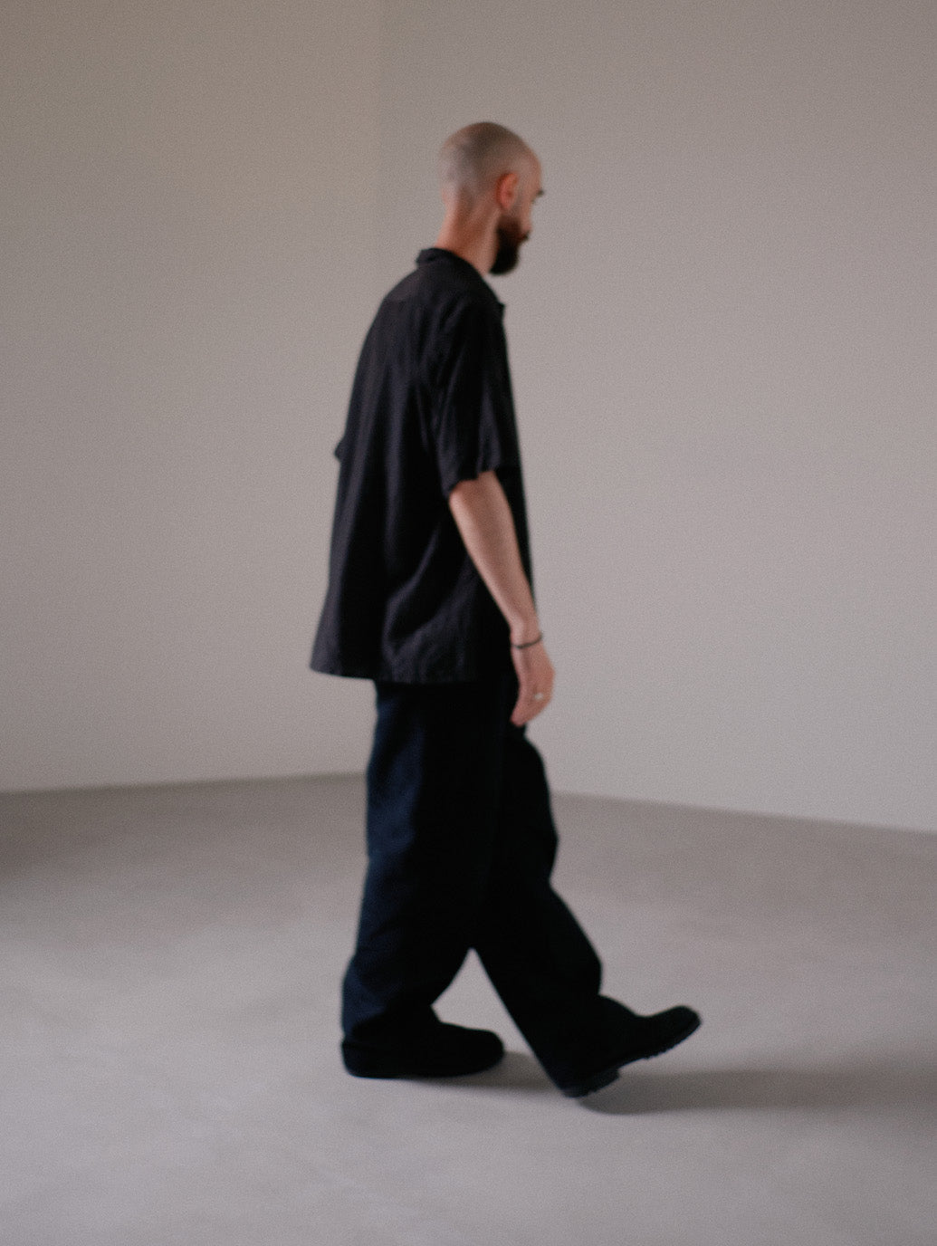 PREMIUM BLACK BAGGY DENIM SLACKS