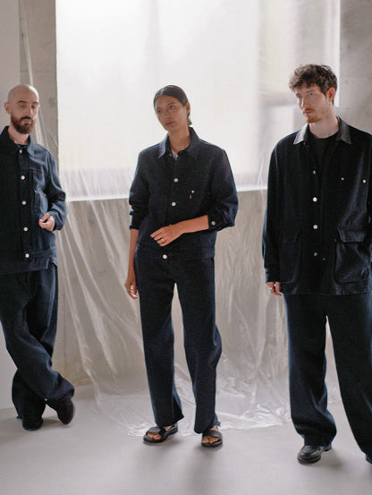 PREMIUM BLACK BAGGY DENIM SLACKS