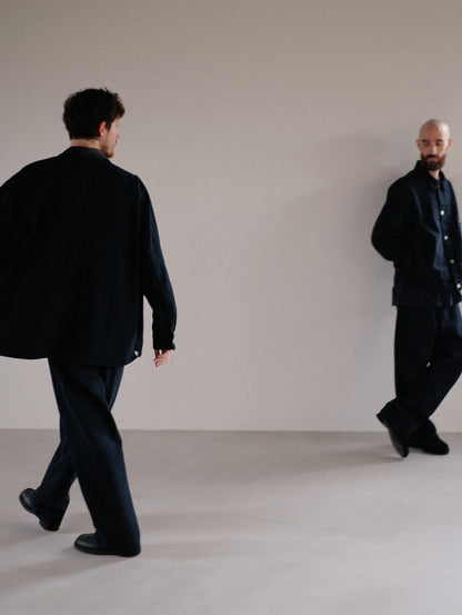 PREMIUM BLACK BAGGY DENIM SLACKS