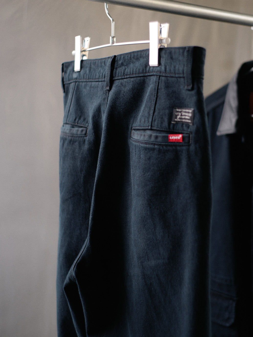 PREMIUM BLACK BAGGY DENIM SLACKS
