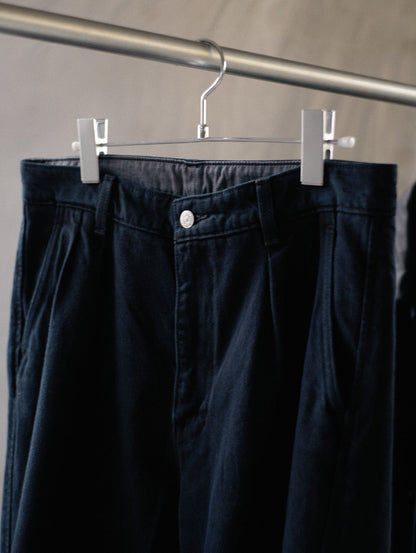 PREMIUM BLACK BAGGY DENIM SLACKS