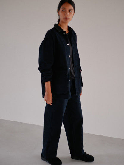 PREMIUM BLACK BAGGY DENIM SLACKS