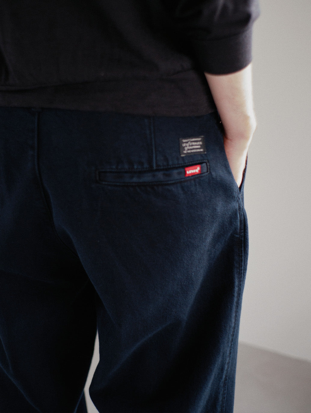 PREMIUM BLACK BAGGY DENIM SLACKS