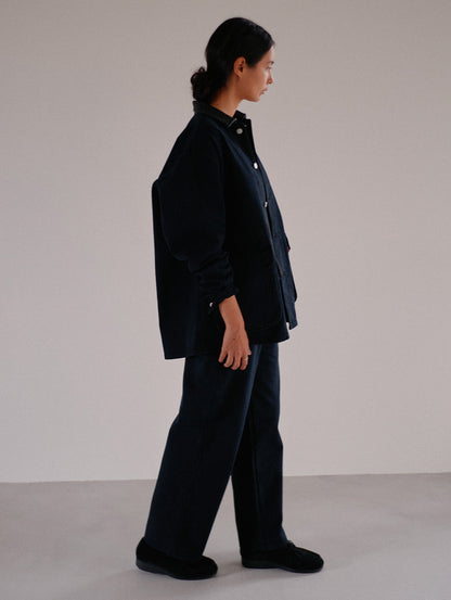 PREMIUM BLACK BAGGY DENIM SLACKS