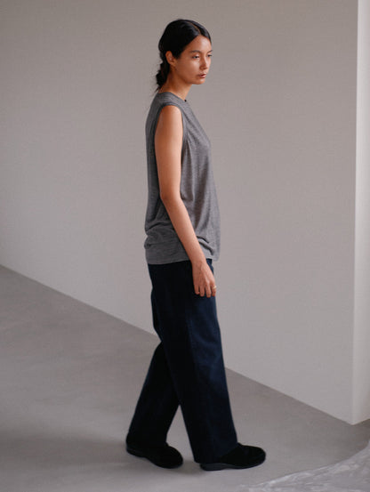 PREMIUM BLACK BAGGY DENIM SLACKS