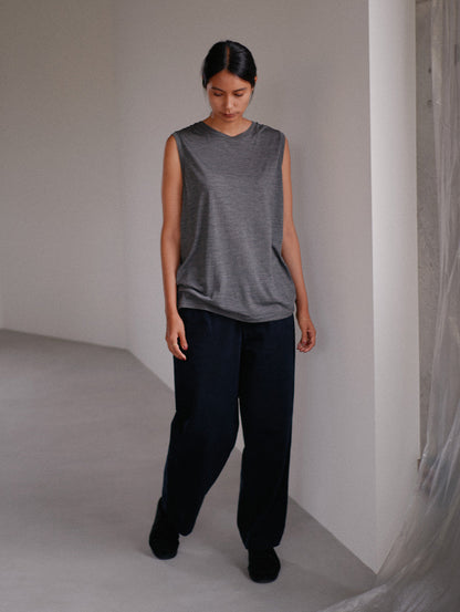 PREMIUM BLACK BAGGY DENIM SLACKS