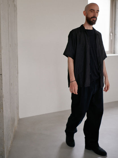 PREMIUM BLACK BAGGY DENIM SLACKS