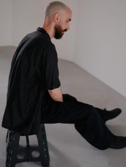 PREMIUM BLACK BAGGY DENIM SLACKS