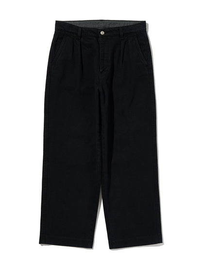 PREMIUM BLACK BAGGY DENIM SLACKS