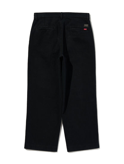 PREMIUM BLACK BAGGY DENIM SLACKS
