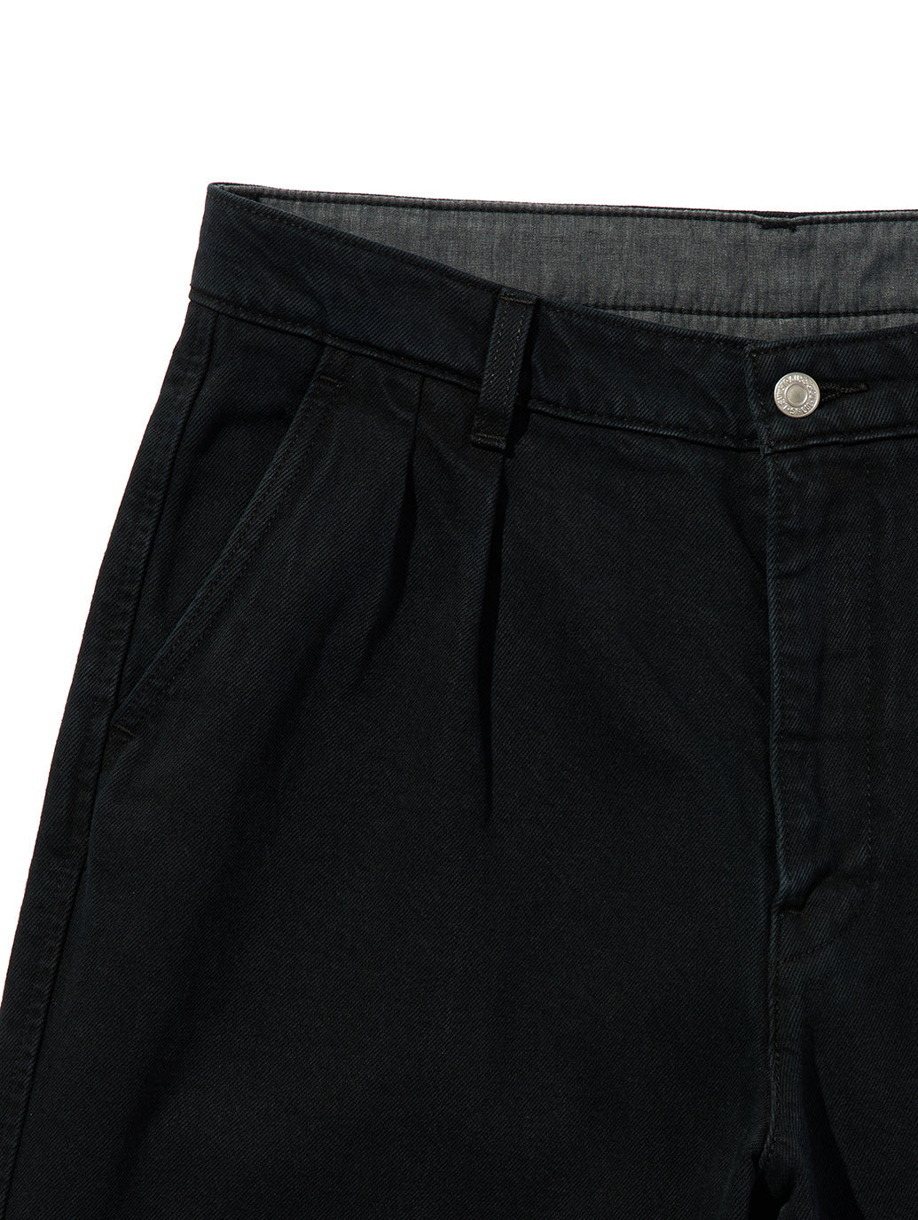 PREMIUM BLACK BAGGY DENIM SLACKS