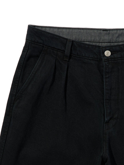 PREMIUM BLACK BAGGY DENIM SLACKS