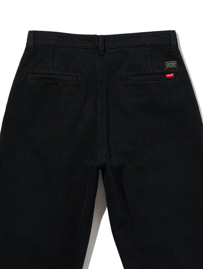 PREMIUM BLACK BAGGY DENIM SLACKS