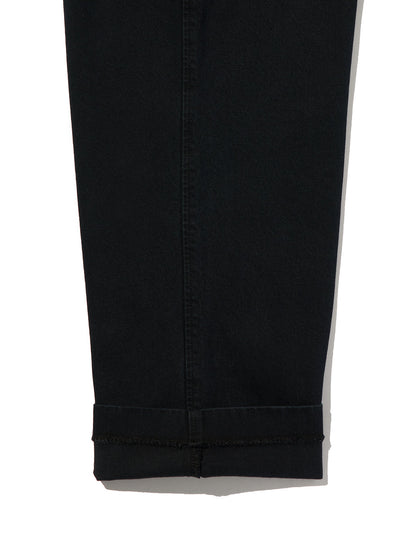 PREMIUM BLACK BAGGY DENIM SLACKS