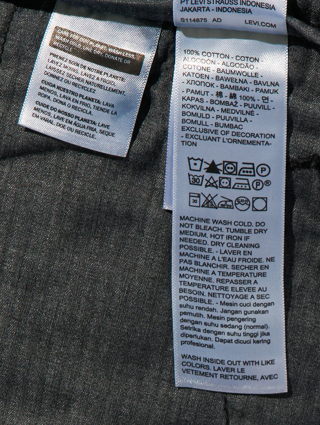 PREMIUM BLACK BAGGY DENIM SLACKS
