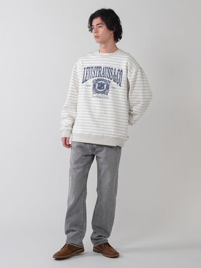 グラフィック クルーネックスウェットシャツ 