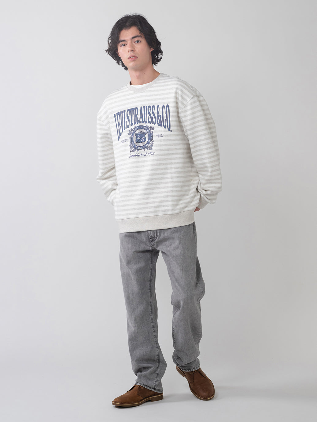 グラフィック クルーネックスウェットシャツ – リーバイス®公式