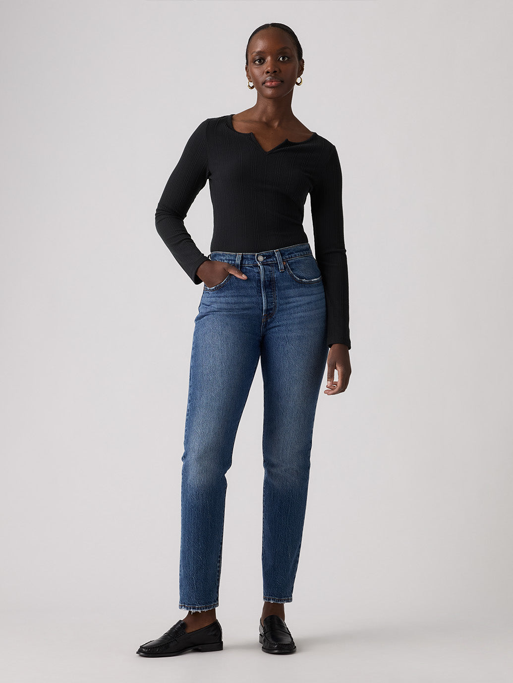 501® ORIGINAL ジーンズ FOR WOMEN ミディアムインディゴ – リーバイス