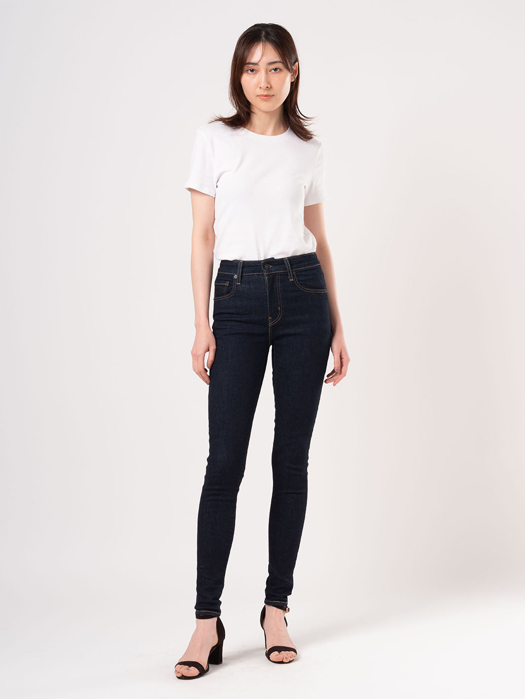 721™ ハイライズ スキニー ダークインディゴ リンス