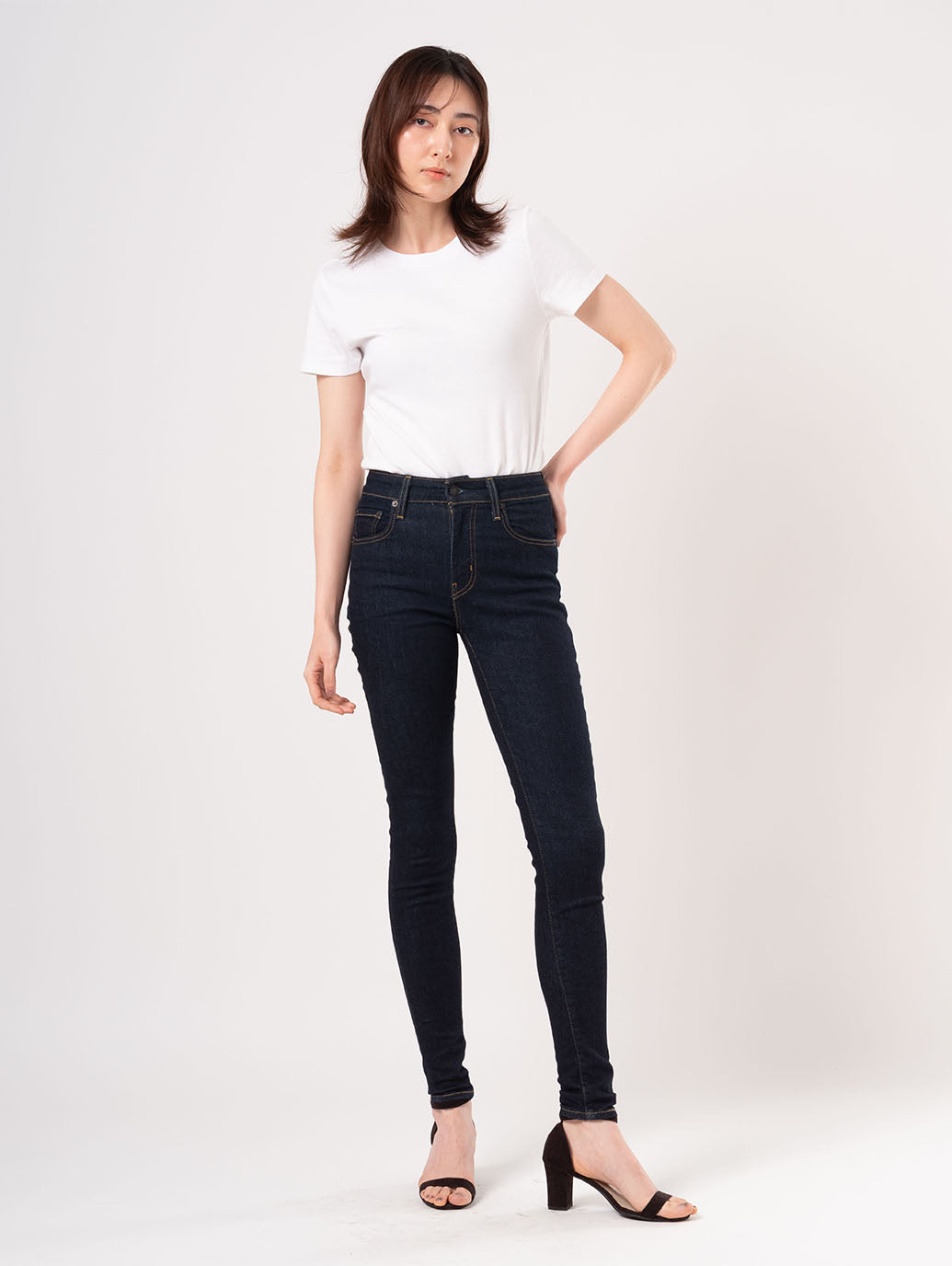 721™ ハイライズ スキニー ダークインディゴ リンス