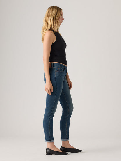 MID RISE ボーイフレンドジーンズ ミディアムインディゴ