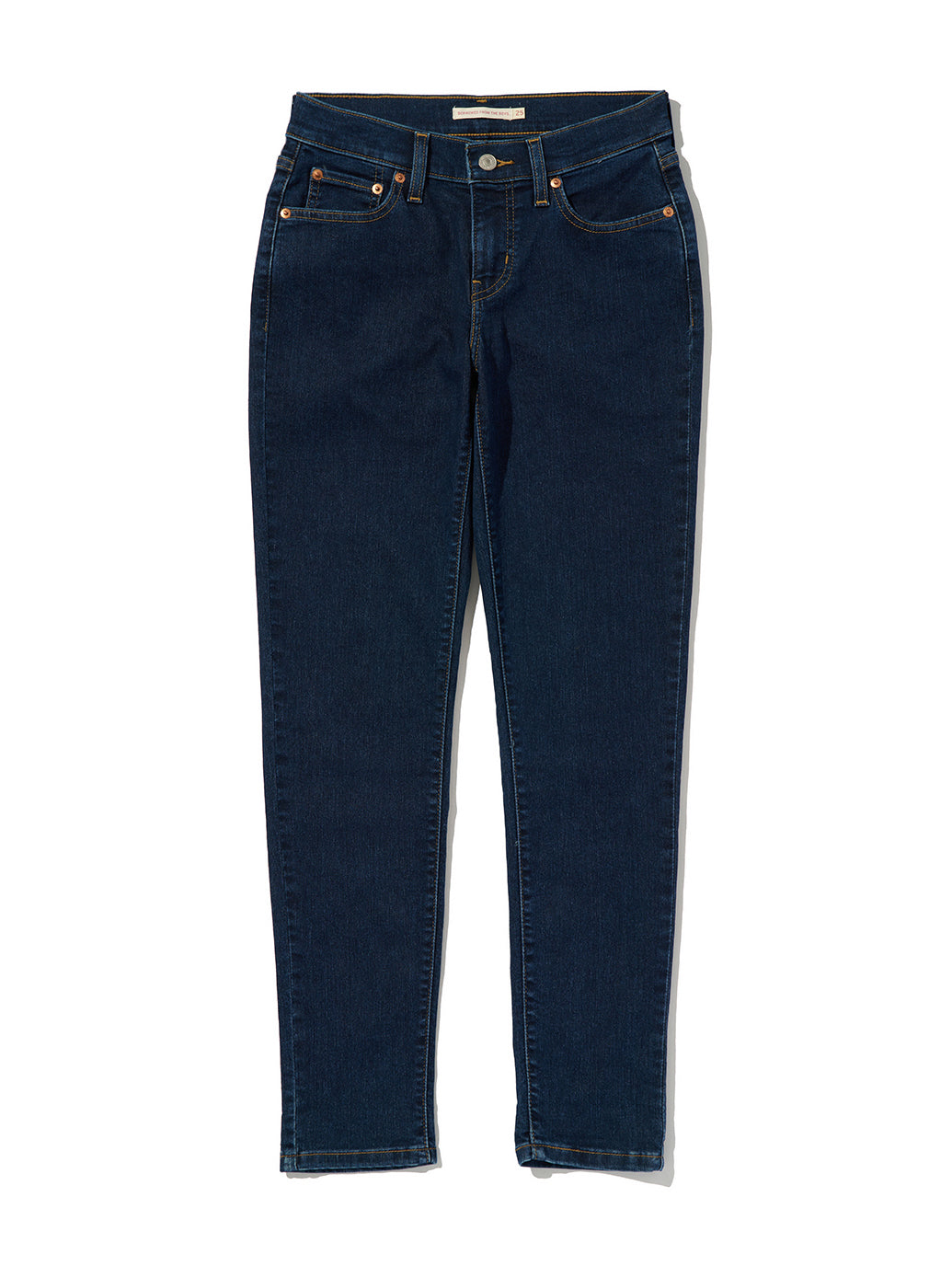 MID RISE ボーイフレンドジーンズ ダークインディゴ