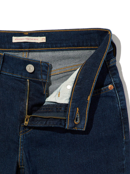 MID RISE ボーイフレンドジーンズ ダークインディゴ