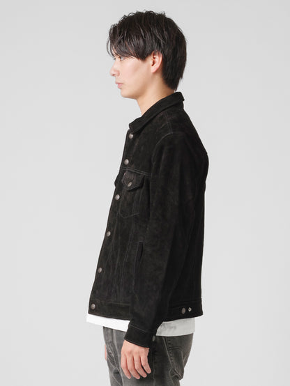 LEVI'S® LEATHER COLLECTION HIGHLAND SUEDE TRUCKER JACKET