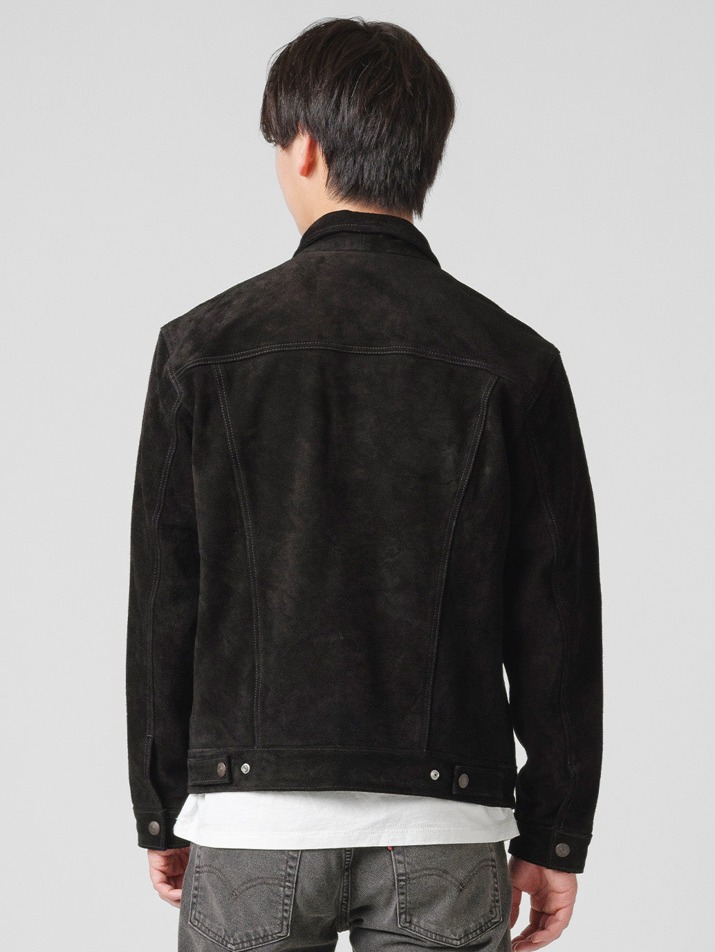 LEVI'S® LEATHER COLLECTION HIGHLAND SUEDE TRUCKER JACKET